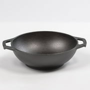 Lodge Logic 9" Cast Iron Mini Wok with double loop handles, L9MW