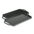 thumbnail image 1 of Lodge 19.5" X 10" Cast Iron Reversible Grillgriddle - Double Burner Griddle - Indoor & Outdoor Cooking - Superior Heat Retention - Reversible Grill Griddle - Made in the USA, 1 of 6