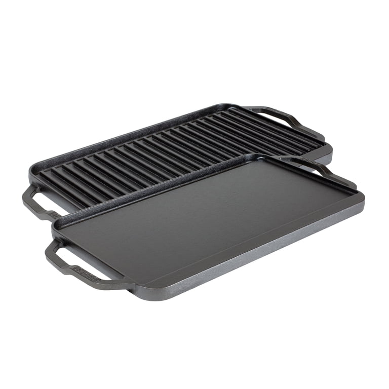 Lodge Cast Iron Reversible Grillgriddle, 19.5x10, Double Burner