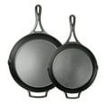 thumbnail image 1 of Lodge Blacklock Cast Iron Skillet Set - 10.25" & 12" Skillets - Preseasoned Cast Iron Skillet Pans - Easy Cleanup - Lightweight Design - Cast Iron Cookware - Premium Cast Iron Skillets, 1 of 7