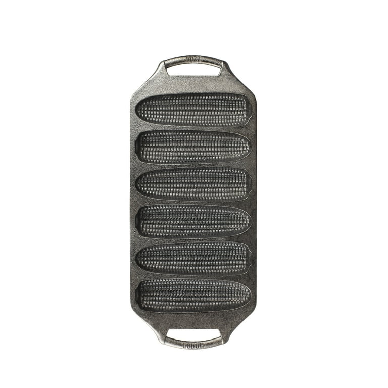 Lodge Seasoned Cast Iron Cornbread Baking Cornstick Pan with