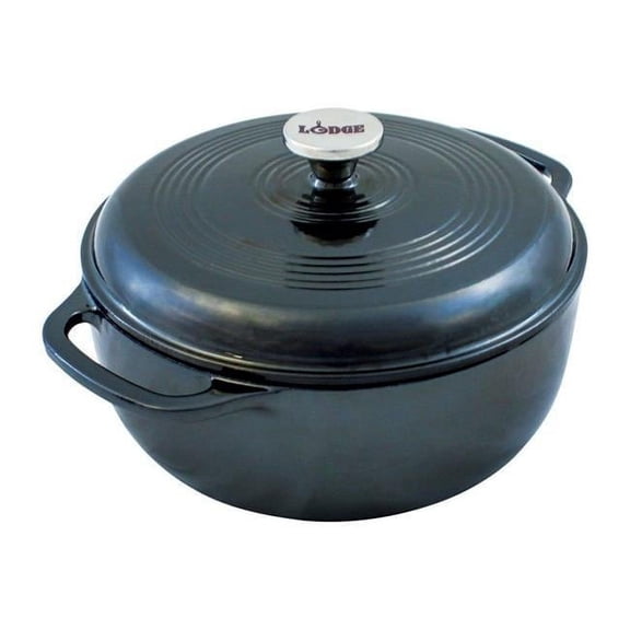 Lodge Cast Iron Dutch Oven, Black