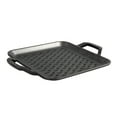 thumbnail image 1 of Lodge 11" Cast Iron Square Grill Topper - Chef Collection - Made in the USA - Pre-Seasoned - For Indoor & Outdoor Cooking - Durable Grill Topper, 1 of 7
