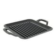 thumbnail image 1 of Lodge 11" Cast Iron Square Grill Pan - Chef Collection - Pre-Seasoned Cast Iron Pan - Versatile Cooking - Indoor & Outdoor Use - Incredible Heat Retention, 1 of 6