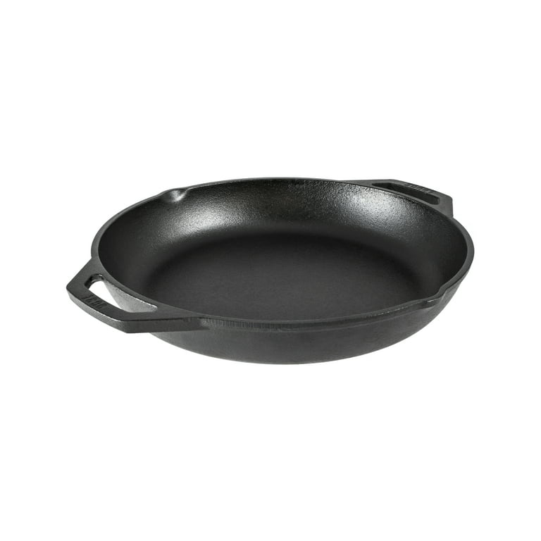 Lodge Seasoned Cast Iron Chefs Platter and Wooden Underliner Cookware Set  (2 Pack) in the Serveware department at