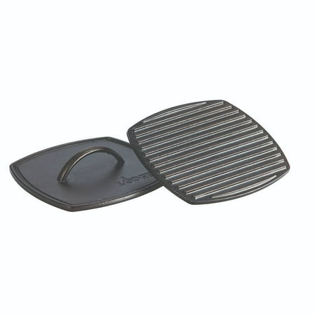 Lodge Cast Iron Logic 8.25" Ribbed Panini or Grill Press, LPP3