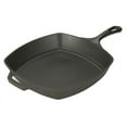 Lodge Cast Iron Logic L8SQ3 PreSeasoned Cast Iron Square Skillet 10 1/