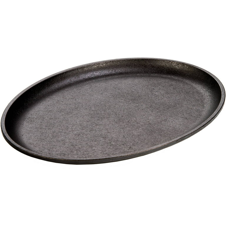 Lodge Cast Iron Oval Serving Griddle with Handle