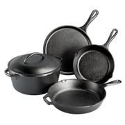 Lodge Cast Iron Seasoned 5-Piece Set with Skillet, Griddle & Dutch Oven
