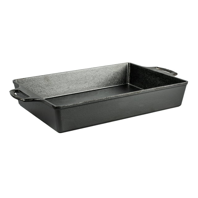 Lodge 9 X 13 Cast Iron Lasagna Baking Casserole Pan, Seasoned - Walmart.com