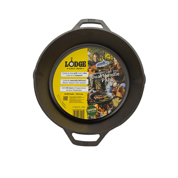 Lodge Cast Iron Savor the Outdoors Seasoned 13.25" Dual Handle Pan