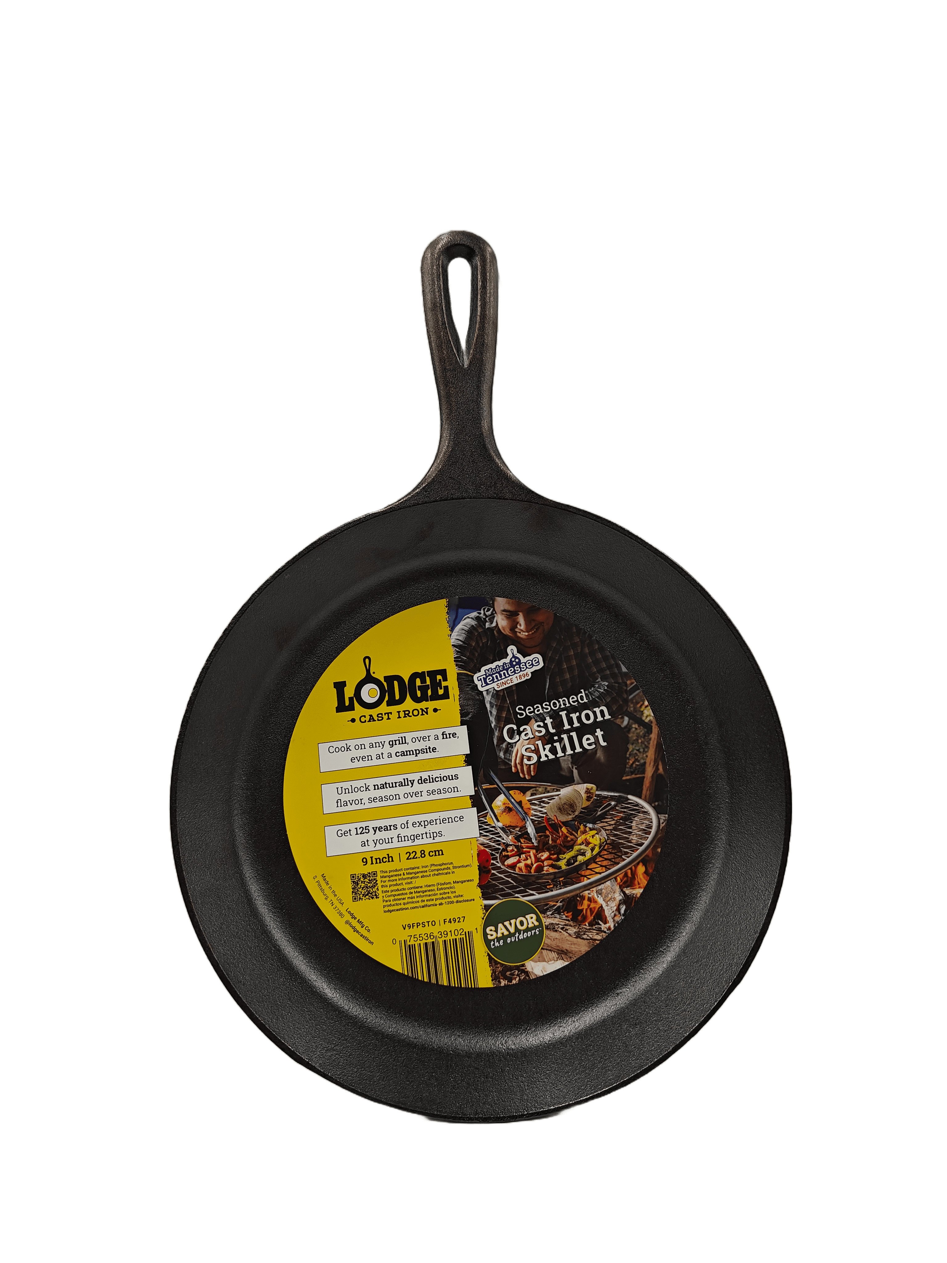 Lodge Cast Iron Savor the Outdoors Seasoned 9" Fry Pan - Walmart.com