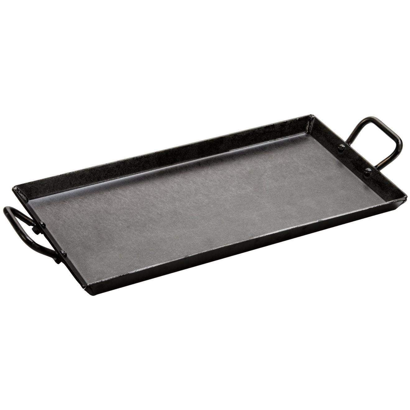 Lodge 18" Black Carbon Steel Outdoor Griddle with Handles