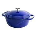 thumbnail image 1 of Lodge USA Enamel Dutch Oven, 3 qt., Blue, 1 of 5