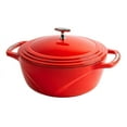 thumbnail image 1 of Lodge USA Enamel Dutch Oven, 3 qt., Red, 1 of 5