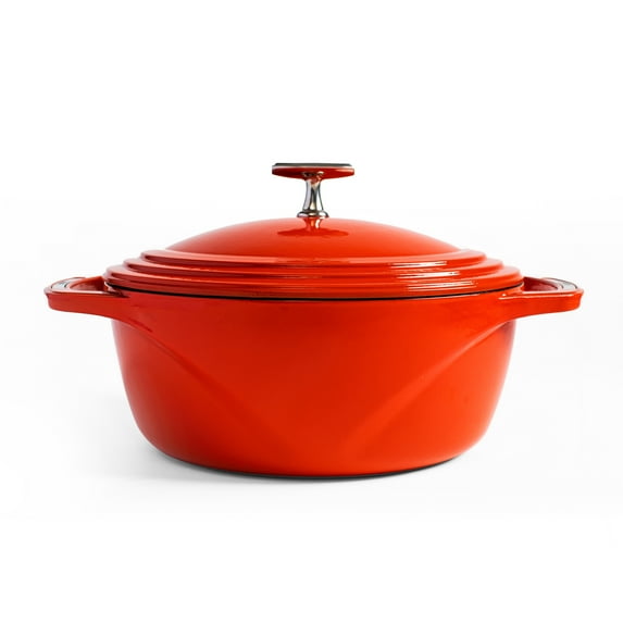 Lodge USA Enamel Dutch Oven, 6 qt., Red