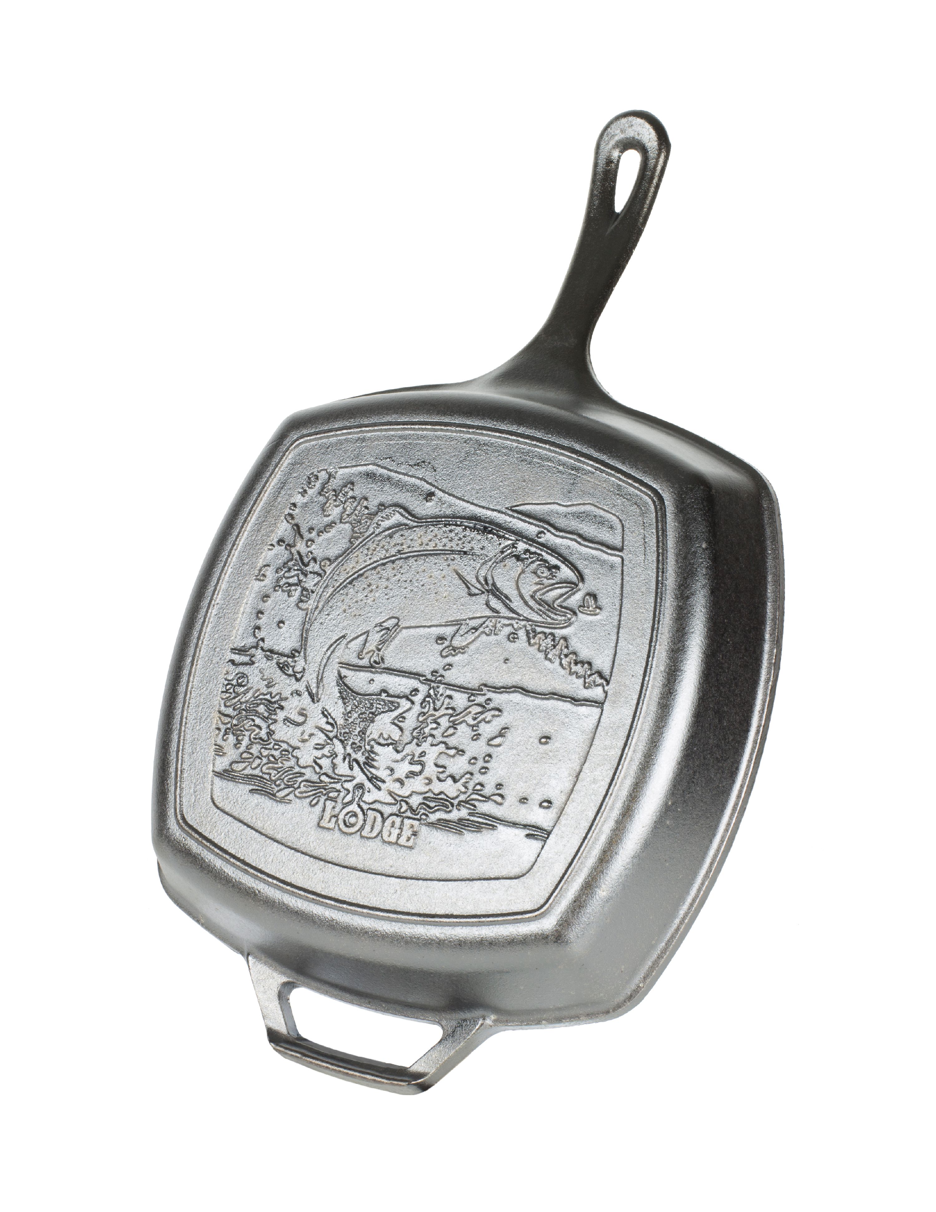Lodge Wildlife Series 10.5-Inch Square Cast Iron Grill Pan photo 1