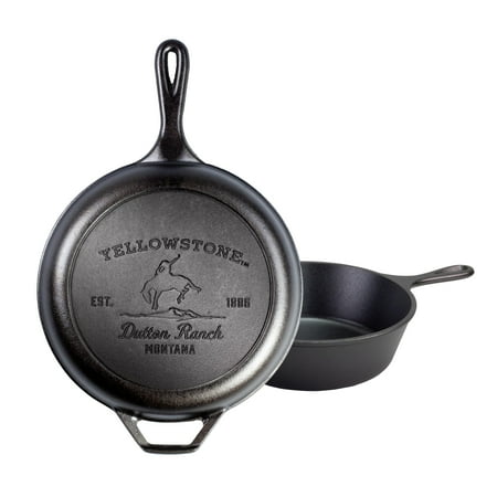 Lodge Cast Iron x Yellowstone™ 3.2 Quart Bucking Bronco Combo Cooker, 10.25" Diameter