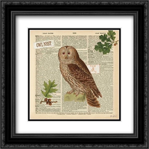 Lodge Collage I 2x Matted 20x20 Black Ornate Framed Art Print by Pertiet, Katie