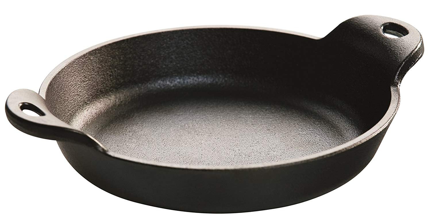 Modern Innovations Black Mini Cast Iron Skillet Set With Silicone