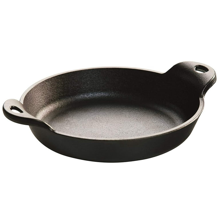 Mini cast iron serving dish round