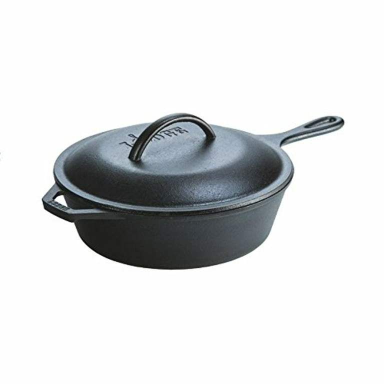 Lodge Logic L8CF3 Cast Iron Chicken Fryer with Cover 10.5 inch Size 8