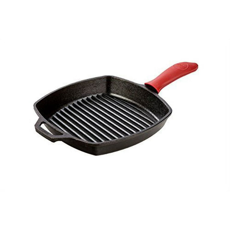 Lodge Cast Iron Chef Collection Square Grill Pan, Pre-Seasoned - 11 in