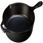 Lodge 10.25 Inch Cast Iron Skillet - Pre-Seasoned Frying Pan with Teardrop Handle - Oven, Stovetop, Grill & Campfire Use - Made in USA - Durable, Non-Toxic, Even-Heating Cookware - Black