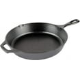 thumbnail image 1 of Lodge L8SK3 10" Round Cast Iron Seasoned Chef Skillet with Black Hot Handle Holder, 1 of 6