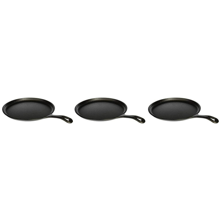 Lodge 10.5'' Round Cast Iron Griddle Pan for Pancakes, Pizzas, and  Quesadillas
