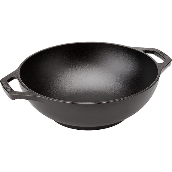 Lodge L9mw 9" Pre-Seasoned Mini Cast Iron Wok