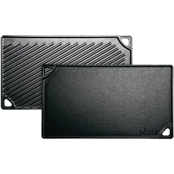 Lodge Mfg Co LDP3 Lodge Double Rev Grill/Griddle Double Play (Reversible) - Each
