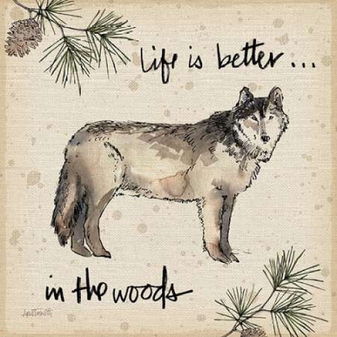 Lodge Life III Canvas Art - Anne Tavoletti (24 x 24)