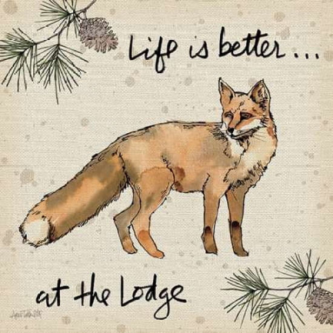 Lodge Life V Canvas Art - Anne Tavoletti (24 x 24)