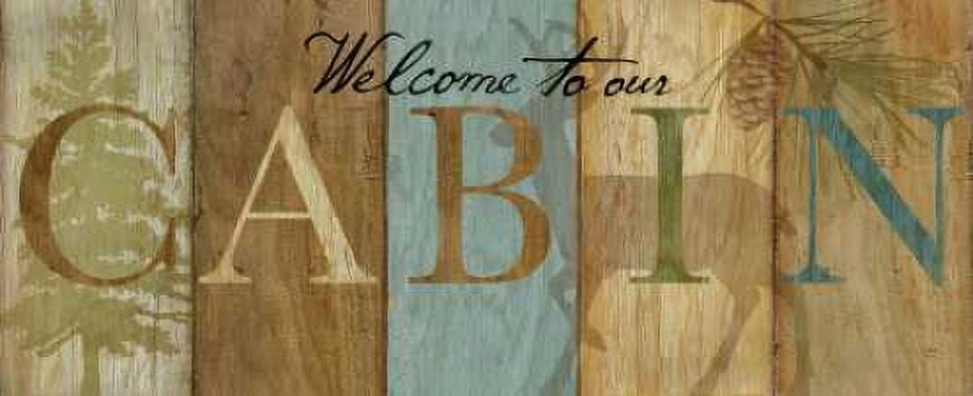 Lodge Living Sign II Canvas Art - Cynthia Coulter (10 x 20)
