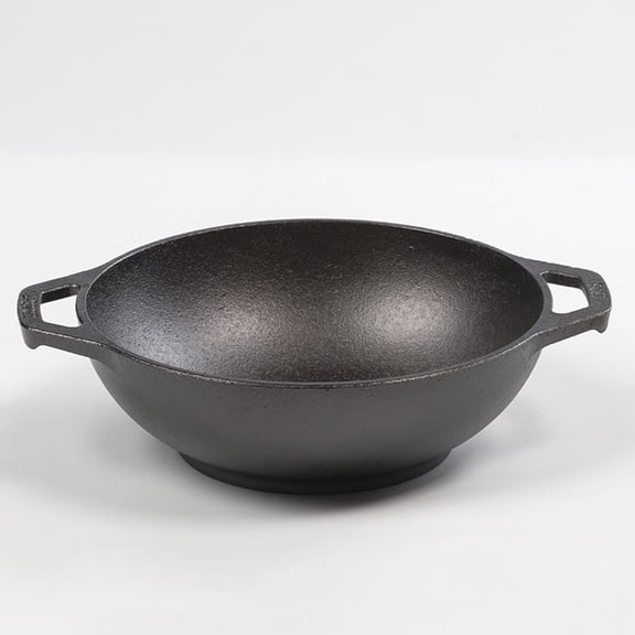 Lodge Logic 9" Cast Iron Mini Wok with double loop handles, L9MW