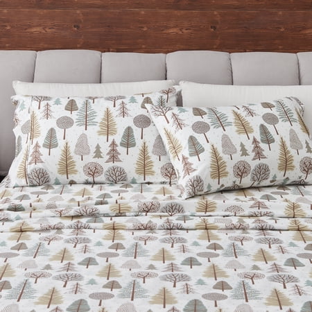 Great Bay Home Rustic Inspired Microfiber Sheet Set (Full, Forest Trail)