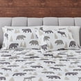 thumbnail image 1 of Great Bay Home Rustic Inspired Microfiber Sheet Set (Full, Bear), 1 of 9