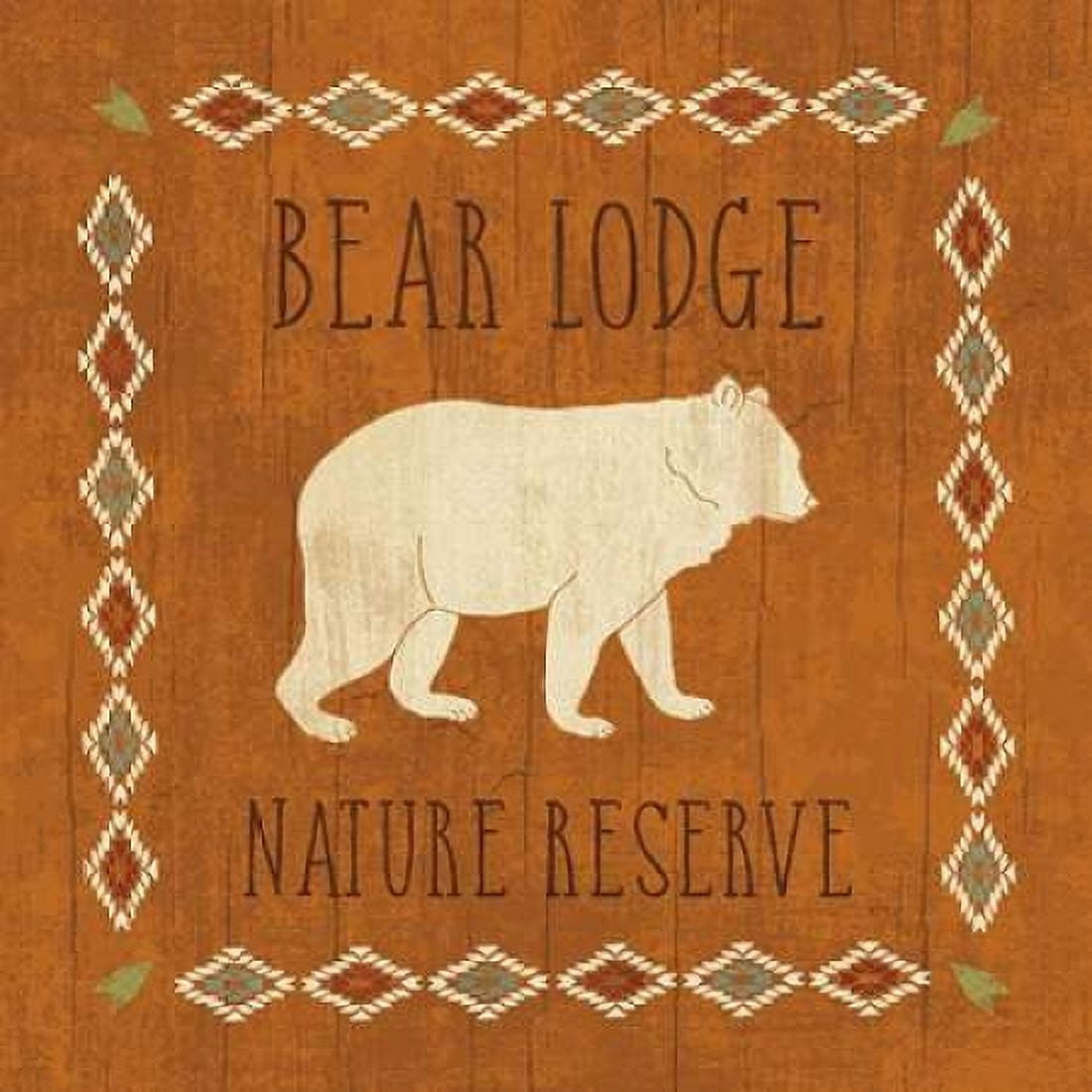 Lodge Resort I on Wood Canvas Art - Veronique Charron (24 x 24)