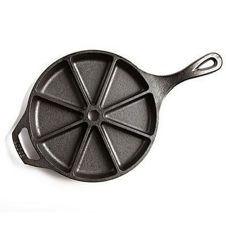 Lodge Seasoned Cast Iron 9" Wedge & Cornbread Pan with Assist Handle