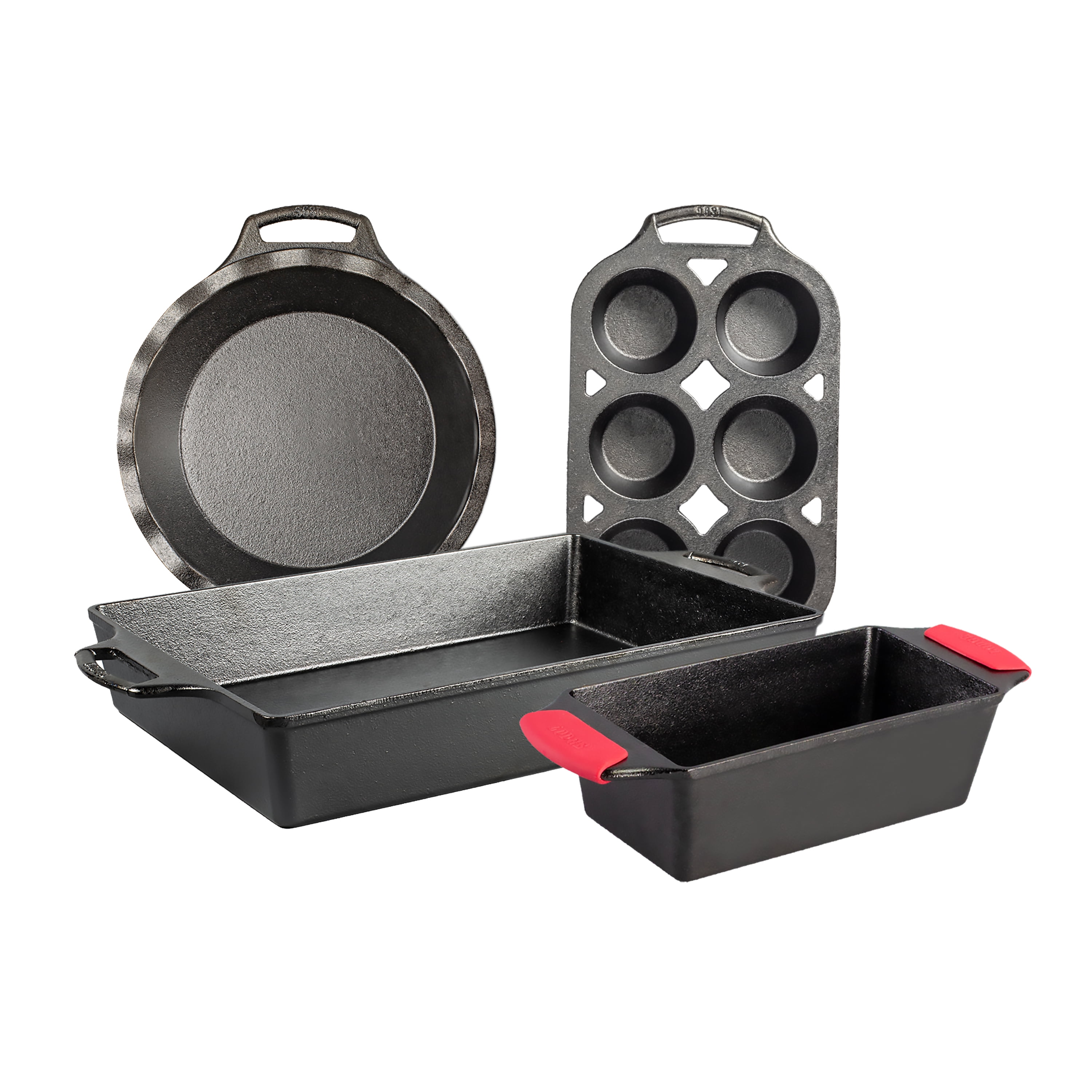 Lodge Cast Iron 9 Pie Pan with Silicone Grip