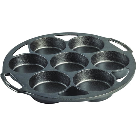 Lodge Seasoned Cast Iron Mini Cake Pan, 7 Impressions — Residential Use, Standard Application