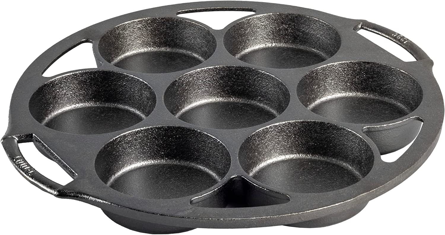 GothaBach 3 Pack 4'' Mini Cast Iron Skillet, Pre Seasoned Small Cast Iron  Skillet for Baked Cookie, Brownie, Egg Cakes