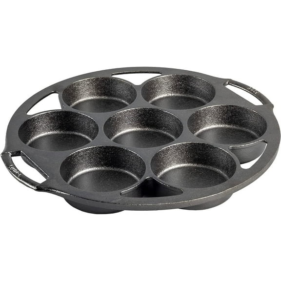 Lodge Seasoned Cast Iron Mini Cake Pan, 7 Impressions