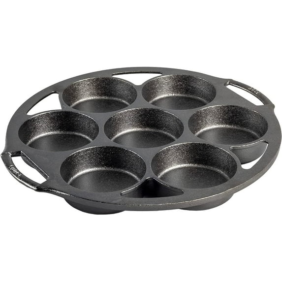 Lodge Seasoned Cast Iron Mini Cake Pan, 7 Impressions