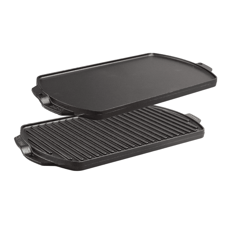 Williams Sonoma Lodge Seasoned Cast Iron Reversible Grill & Griddle Pan