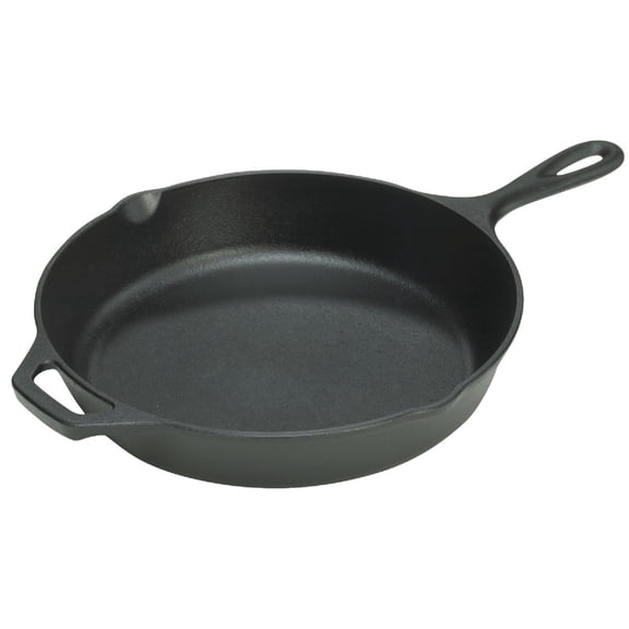 Lodge Seasoned Cast Iron Skillet - Frying Pan for the Stove, Grill or Campfire - Cooks Evenly - Features Easy-Grip Teardrop Handle - Non-Toxic, Nonstick & Long-Lasting - 15 Inches