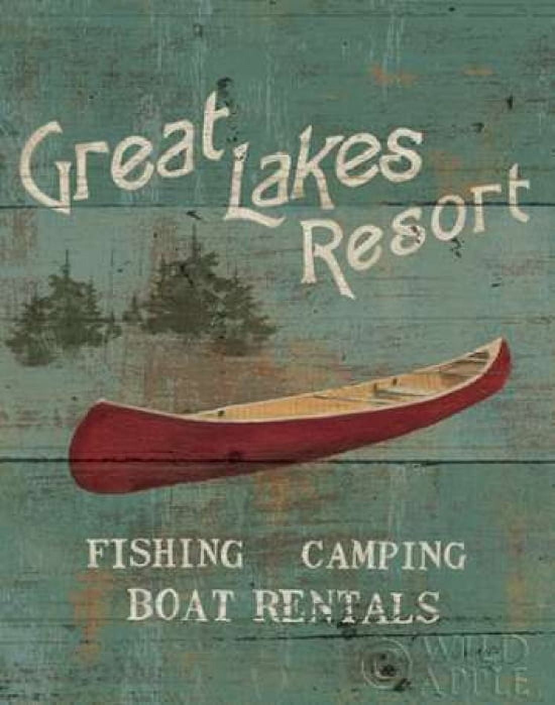 Lodge Signs III Canvas Art - James Wiens (22 x 28)