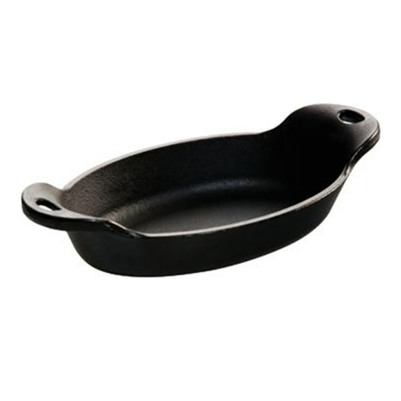Lodge Tableware 9 Oz. Oval Cast Iron Mini Server