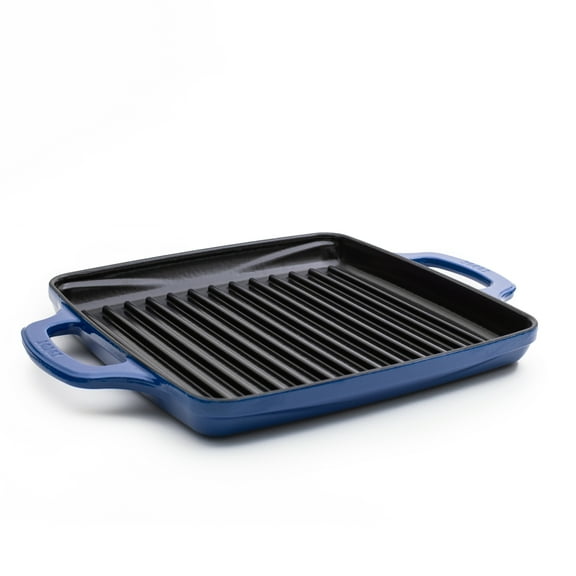 Lodge USA Enamel 11 Inch Grill Pan, Blue